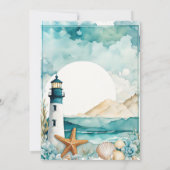 航海灯台 ブライダルシャワー 招待状 (裏面)