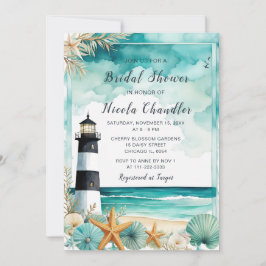 航海灯台 ブライダルシャワー 招待状