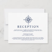 航海用コンパスの風向図 | レセプション招待 招待状 (正面)