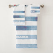 航海用ボート名、アンカーの花 バスタオルセット (インサイチュ)