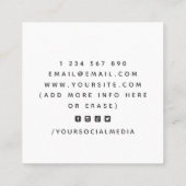 航海用三叉戟 海洋 シー オーシャン テーマ 釣り 海藻 スクエア名刺 (裏面)