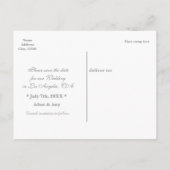 航海結婚式の記念日フォトポストカード 案内ポストカード (裏面)