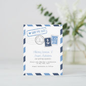 航海航空郵便カード Save the Date セーブザデート (スタンド正面)