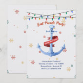 航海船パレードパーティーの招待状 招待状 (正面/裏面)