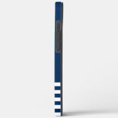 航海風ゴールドアンカーネイビーブルーストライプ Case-Mateケース Case-Mate iPhoneケース (裏面 / 左)
