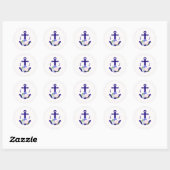 航海風フラワーストライプ ウェディング ラウンドシール (シート)