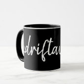 航海風DRIFT AWAY手書き風レタリング マグカップ (正面左)