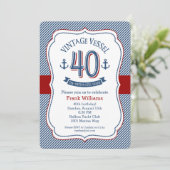 航海40歳の誕生日 招待状 (スタンド正面)