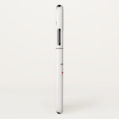 航海 アンカー 赤 ストライプ 白 木材 Case-Mate iPhoneケース (裏面/右)