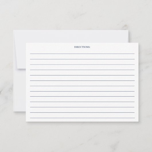 航海 ネイビーブルー アンカー レシピ カード 小さいサイズ (裏面)