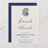 航海 ネイビー コンク 貯金日カード セーブザデート (正面/裏面)