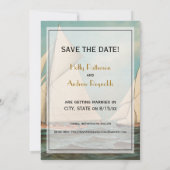 航海 ヴィンテージ ヨット レース #1 保存日付 招待状 (裏面)