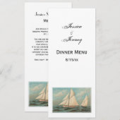 航海 ヴィンテージ ヨット レース #1 招待状 (正面/裏面)