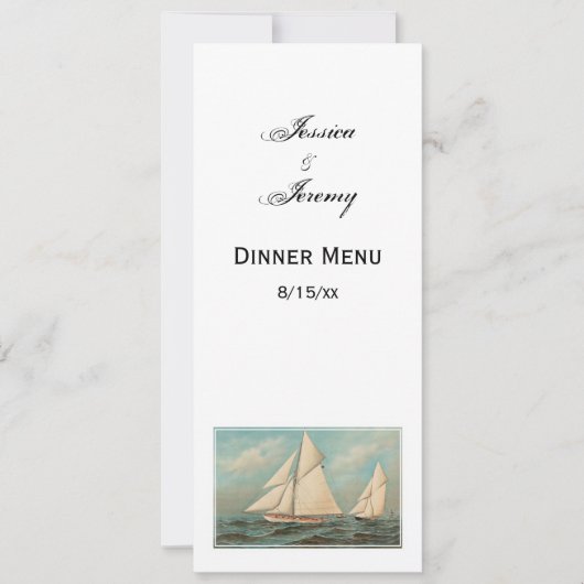 航海 ヴィンテージ ヨット レース #1 招待状 (正面)