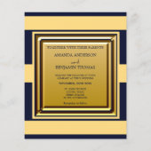 航海 青黄色 プラン 結婚式招待状 チラシ (裏面)
