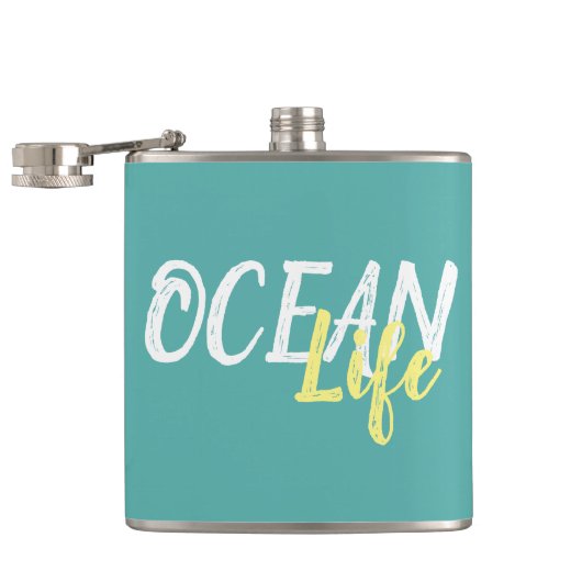 航海 OCEAN LIFE レタリング | フラスク (オープン)