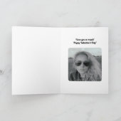 航空おもしろいジョーク、写真バレンタインデーのカード カード (内部)