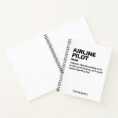 航空おもしろいパイロット定義仕訳帳 ノートブック (内部)