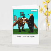 航空おもしろい履歴月グリーティングカード カード (黄色い花)