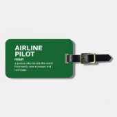 航空おもしろい機長の定義 ラゲッジタグ (正面横)
