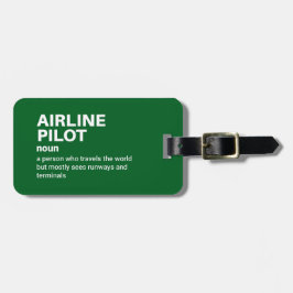 航空おもしろい機長の定義 ラゲッジタグ
