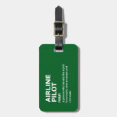 航空おもしろい機長の定義 ラゲッジタグ (正面縦)