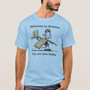 航空おもしろTシャツへの歓迎 Tシャツ