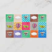 航空お洒落機、ヘリコプター及び熱気球 名刺 (裏面)