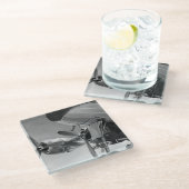 航空アイコン ガラスコースター (アングル)