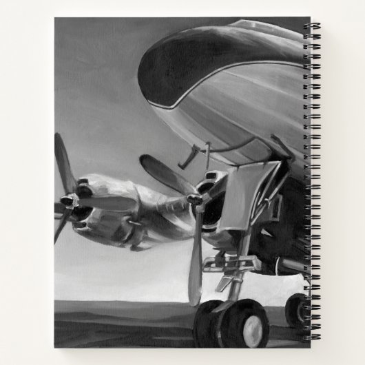 航空アイコン ノートブック (裏面)