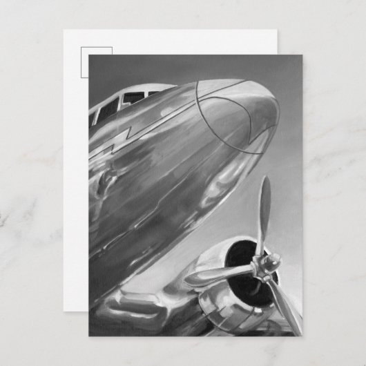 航空アイコン: 終わりの眺め ポストカード (正面/裏面)