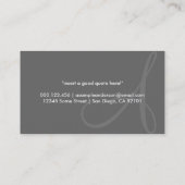 航空イニシャル:レッド 名刺 (裏面)