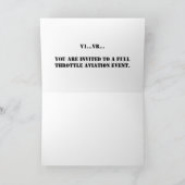 航空イベントの招待状 招待状 (内部)