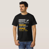 航空エンジニアの定義Tシャツ Tシャツ (正面フル)