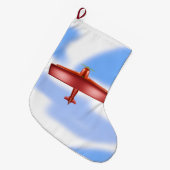 航空クリスマスストッキング ラージクリスマスストッキング (正面 (吊り時))