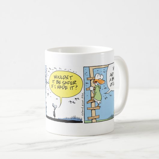 航空コーヒーユーモアの漫画 コーヒーマグカップ (正面右)