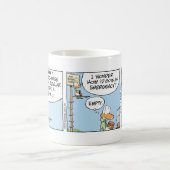 航空コーヒー冗談 モーフィングマグカップ (中央)