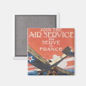 航空サービスに加入 マグネット (正面/裏面)