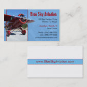 航空サービス業カード 名刺 (正面/裏面)