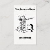 航空サービス漫画の名刺 名刺 (裏面)