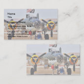 航空ショーに乗る飛行機 名刺 (正面/裏面)
