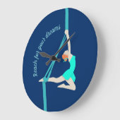 航空シルク ラージ壁時計 (傾斜)