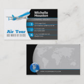 航空ツアー |旅行代理店の名刺 名刺 (正面/裏面)