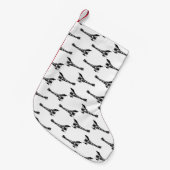 航空テーマの飛行機のスタイル スモールクリスマスストッキング (正面 (吊り時))