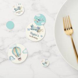 航空テーマトドラーボーイズ誕生日 コンフェッティ