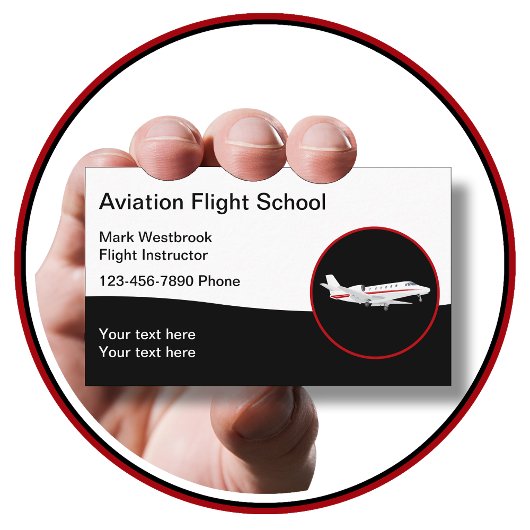 航空テーマフライトインストラクター 名刺