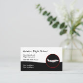 航空テーマ飛行インストラクター 名刺 (スタンド正面)