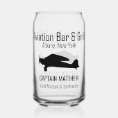 航空バー&グリルビアグラス ガラス缶 (裏面)