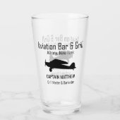 航空バー&グリルビアグラス タンブラーグラス (裏面)