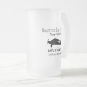 航空バー&グリルビアグラス フロストグラスビールジョッキ (正面右)